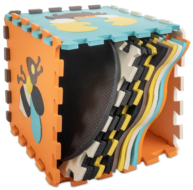 Килимок-пазл розвиваючий пінний Kik Тваринки 114 × 114 см 25 елементів (KX5210) (5903039732995) - зображення 3