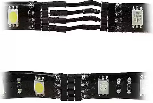 Taśma LED BitFenix Alchemy LED Connect 3.6 W 60 Lm 30 cm Niebieska BFA-ACL-30BK15-RP (4716779440454) - obraz 2