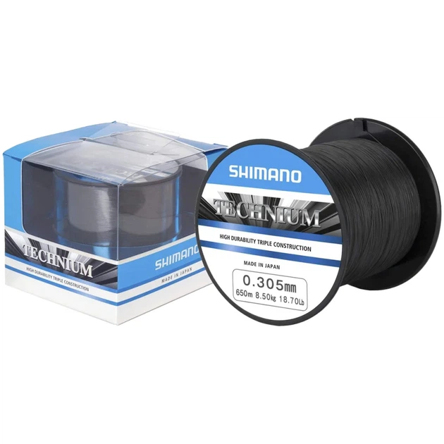 Волосінь Shimano Technium 650m 0.305 mm 8.5 kg Premium Box - Фото 1 Волосінь Shimano Technium 650m 0.305 mm 8.5 kg Premium Box - зображення 1