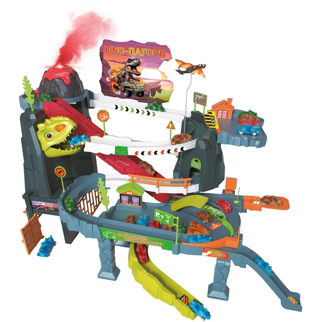 Игровой набор ZIPP Toys Dino автотрек-вулкан электрический - Фото 1 Игровой набор ZIPP Toys Dino автотрек-вулкан электрический - изображение 1