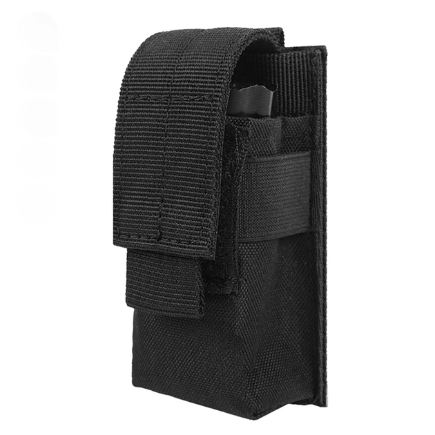 Швидкознімний міні тактичний підсумок MOLLE чорний - зображення 2