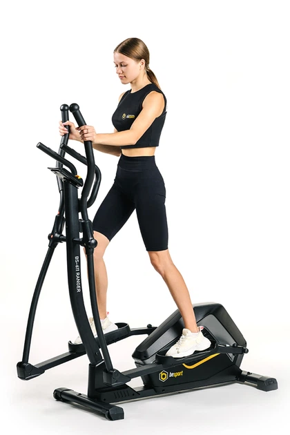 Орбитрек магнитный Besport BS-611 RANGER Black-Yellow до 130 кг (Шаг 35 см) - изображение 2