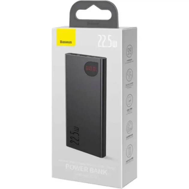 Зовнішній портативний акумулятор Повербанк Power Bank Baseus Adaman Digital Display Fast Charge 10000mAh 22.5W - зображення 7