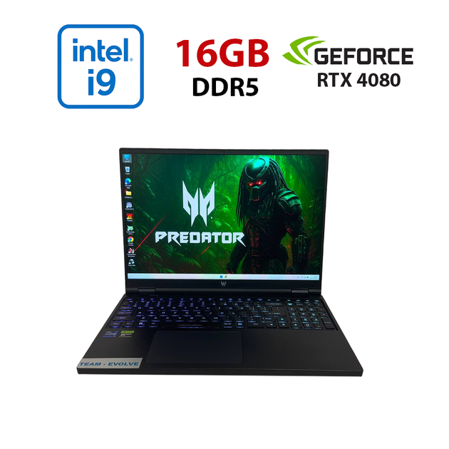 Игровой ноутбук Б-класс Acer Predator Helios 16 PH16-71 / 16" (2560x1600) IPS / Intel Core i9-13900HX (24 (32) ядер по 2.2 - 5.4 GHz) / 16 GB DDR5 / 512 GB SSD / nVidia GeForce RTX 4080, 12 GB GDDR6, 192-bit / WebCam б/у - Фото 1 Игровой ноутбук Б-класс Acer Predator Helios 16 PH16-71 / 16" (2560x1600) IPS / Intel Core i9-13900HX (24 (32) ядер по 2.2 - 5.4 GHz) / 16 GB DDR5 / 512 GB SSD / nVidia GeForce RTX 4080, 12 GB GDDR6, 192-bit / WebCam б/у - изображение 1