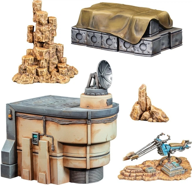 Dodatek do gry planszowej Atomic Mass Games Star Wars Legion 2.0: Galaktyczny zestaw startowy terenu pola bitwy (edycja międzynarodowa) (841333134419) - obraz 3