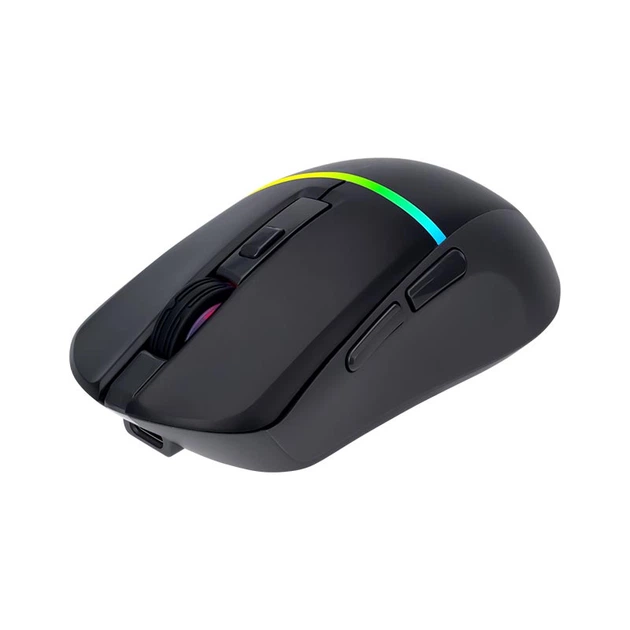 Миша XTRIKE ME wireless mouse GW-322 BK |2.4G/BT5.2, 800-3200DPI, 6 Buttons| Black - зображення 3