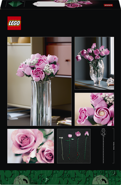Конструктор LEGO Botanicals Букет рожевих троянд 789 деталей (10374) - зображення 9