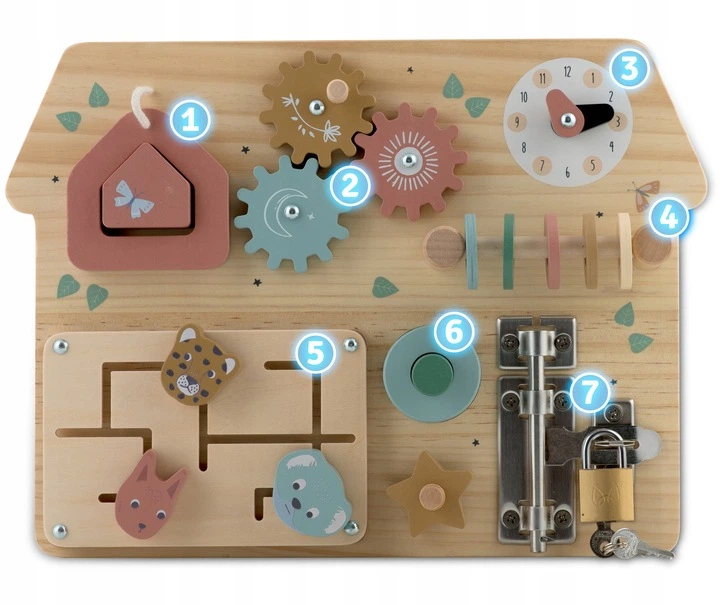 Tablica sensoryczna Nukido NK-859 budynek drewniany 785900 (5903890622244) - obraz 2