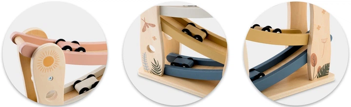 Zestaw do zabawy Nukido NK-855 zjeżdżalnia z 4 samochodzikami 785500 (5903890622206) - obraz 5