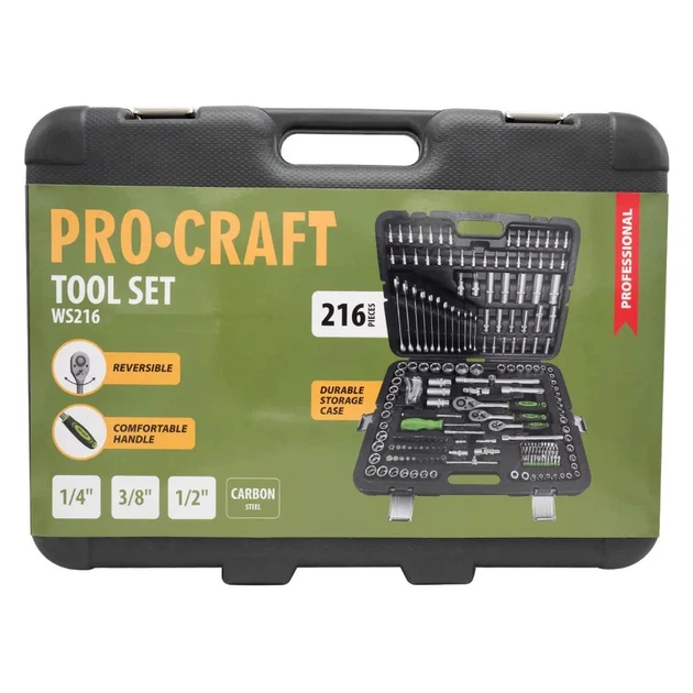 Набір інструментів ProCraft WS216, 216 одиниць - изображение 13