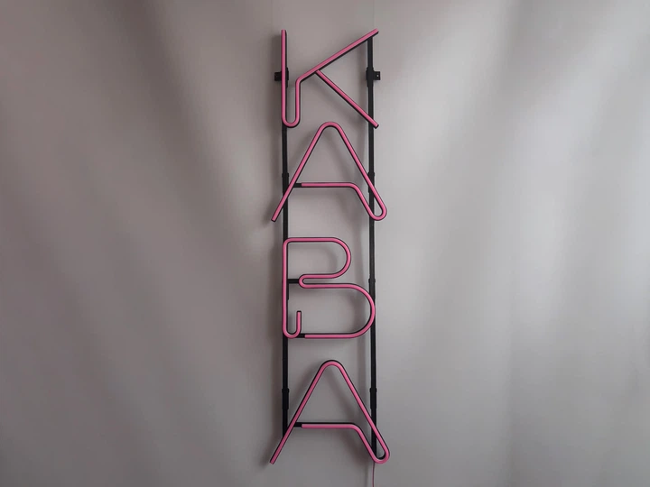 Неоновая вывеска Кофе вертикальный 1000x270 Розовый - Фото 5 Неоновая вывеска Кофе вертикальный 1000x270 Розовый - изображение 5