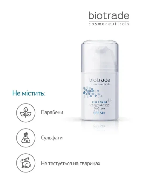 Biotrade (Біотрейд) Pure Skin Day Cream SPF 50+ – денний ревіталізувальний крем для обличчя проти перших ознак старіння, 50 мл - изображение 4
