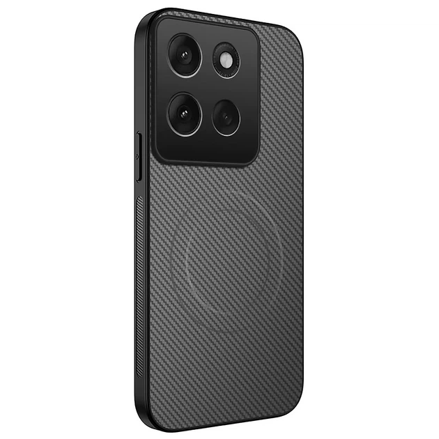 Чохол Carbon Shield with Ring для Motorola Moto G86 Power з підтримкою бездротової зарядки gray - Фото 1 Чохол Carbon Shield with Ring для Motorola Moto G86 Power з підтримкою бездротової зарядки gray - зображення 1
