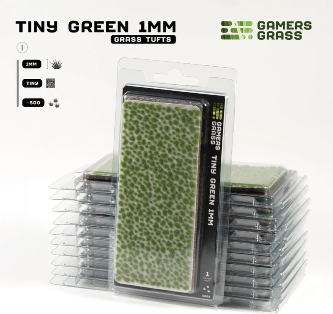 Dekor Gamers Grass Miniaturowe kępki –mini 1 mm Zielone (738956791757) - obraz 2