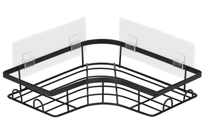 Набір полиць для душу SPRINGOS HA7545 2 шт Чорні (5908455306485) - зображення 4