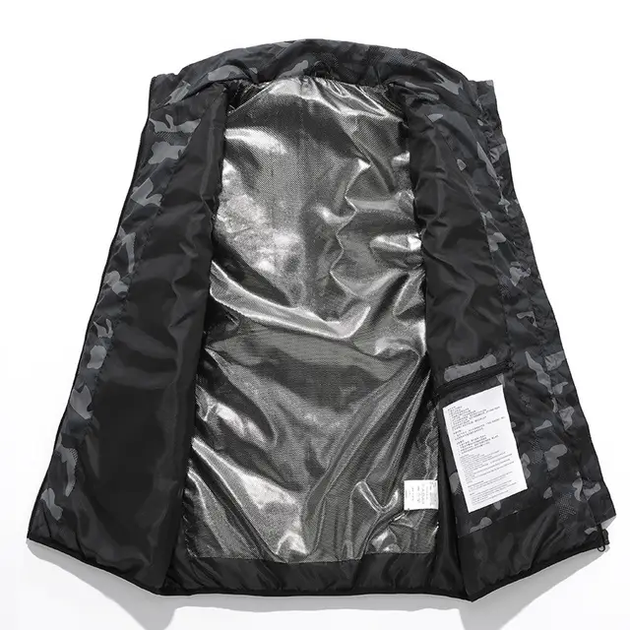 Жилет камуфляж 6XL с подогревом от PowerBank USB 9 зон Multikam - Фото 4 Жилет камуфляж 6XL с подогревом от PowerBank USB 9 зон Multikam - изображение 4
