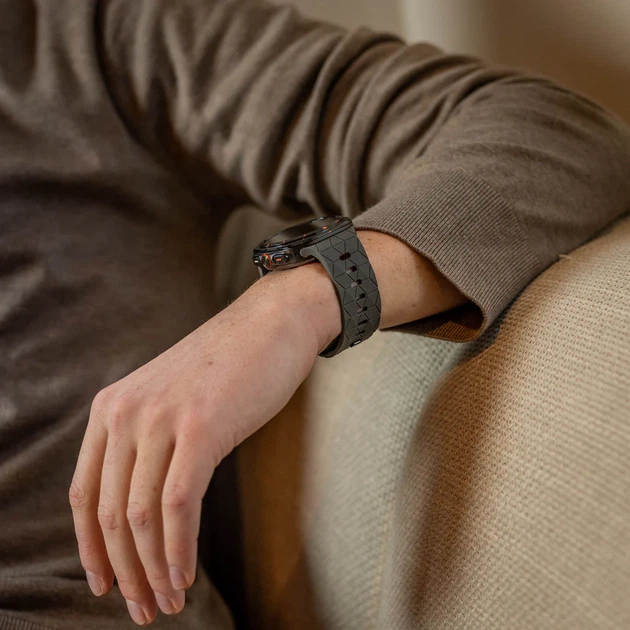 Ремінець TrailFlex для Samsung Galaxy Watch Ultra 2025 – сірий (силікон) BB - Фото 11 Ремінець TrailFlex для Samsung Galaxy Watch Ultra 2025 – сірий (силікон) BB - зображення 11