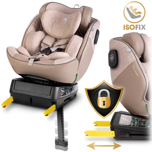 Автокрісло Nukido 710122 Aero Line Isofix 0-36 кг Бежеве (5903890626693) - зображення 3