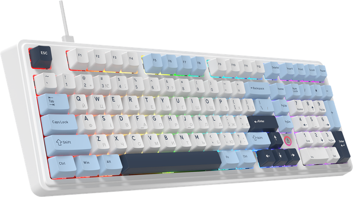 Клавиатура проводная Ajazz AK980 MAX Magnetic Switch USB White