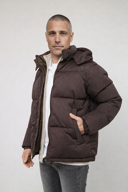 Куртка мужская XXL цвет шоколад YUKI ЦБ-00288162 - Фото 4 Куртка мужская XXL цвет шоколад YUKI ЦБ-00288162 - изображение 4