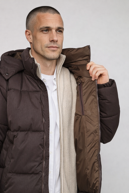 Куртка мужская XXL цвет шоколад YUKI ЦБ-00288162 - Фото 6 Куртка мужская XXL цвет шоколад YUKI ЦБ-00288162 - изображение 6