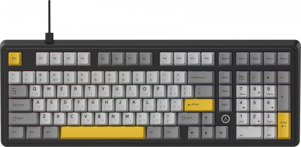 Клавиатура Ajazz ak980 max Magnetic switches Black Gray Yellow (ak980-max-m-bgy) - Фото 1 Клавиатура Ajazz ak980 max Magnetic switches Black Gray Yellow (ak980-max-m-bgy) - изображение 1