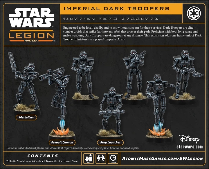 Доповнення до настільної гри Atomic Mass Games Star Wars Legion 2.0: Imperial Dark Troopers (міжнародне видання) (841333129217) - зображення 3