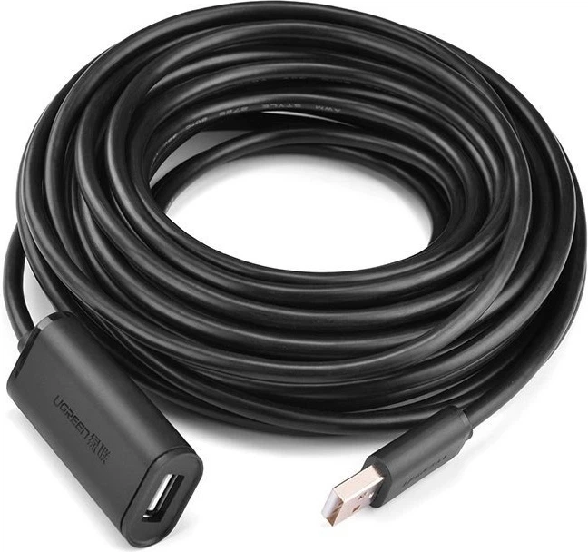 Kabel Ugreen Extension Cable USB 2.0 480 Mbps 10 m Black (6957303813216) - obraz 4