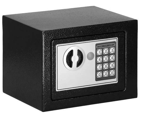 Sejf domowy SPRINGOS HA5059 z zamkiem elektronicznym 23 x 17 x 17 cm Czarny (5907719430812) - obraz 8