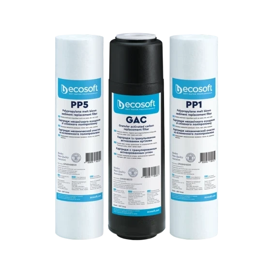 Комплект картриджів Ecosoft 1-2-3 для фільтрів зворотного осмосу (CPV3ECOSTD) - зображення 4