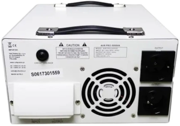 Стабілізатор Volt Polska AVR PRO 5000VA 3% Servo (5AVRZP5000) - зображення 2