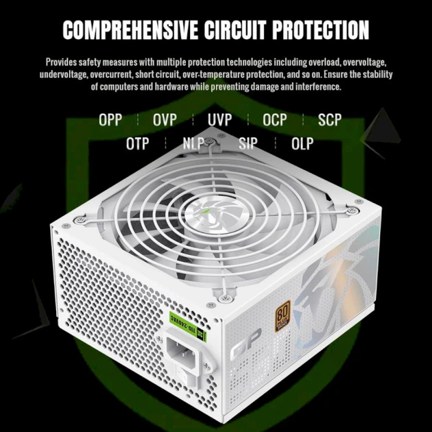 Блок живлення GameMax 550W GP 550B White (GP 550B WH) - изображение 9