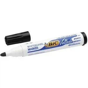 Маркер white board 2мм 1701 Velleda ЭКО чорн BIC - Фото 1 Маркер white board 2мм 1701 Velleda ЭКО чорн BIC - изображение 1