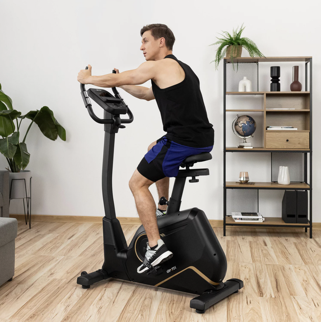 Велотренажер Gymtek XB4500 золотой. Электромагнитный, до 140 кг, 16 программ, для дома, фитнеса - Фото 9 Велотренажер Gymtek XB4500 золотой. Электромагнитный, до 140 кг, 16 программ, для дома, фитнеса - изображение 9