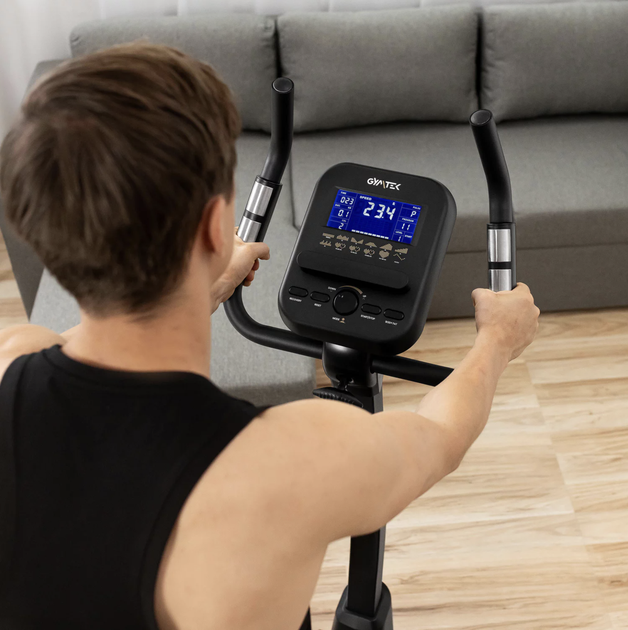 Велотренажер Gymtek XB4500 золотой. Электромагнитный, до 140 кг, 16 программ, для дома, фитнеса - Фото 10 Велотренажер Gymtek XB4500 золотой. Электромагнитный, до 140 кг, 16 программ, для дома, фитнеса - изображение 10