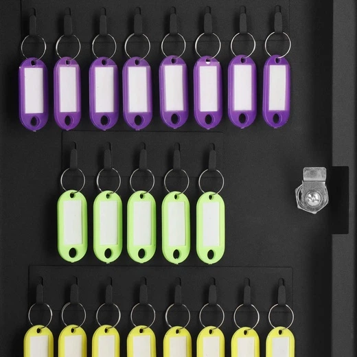 Skrzynka na klucze SPRINGOS HA5032 30 x 24 x 7,5 cm Czarna (5907719430546) - obraz 8