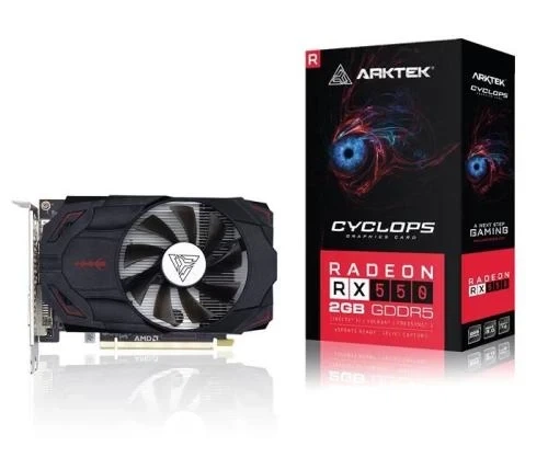 Видеокарта Radeon RX 550, Arktek, 4Gb GDDR5, 128-bit, DVI/HDMI/DP, 1287/7000 MHz (AKR550D5S4GL1) - Фото 1 Видеокарта Radeon RX 550, Arktek, 4Gb GDDR5, 128-bit, DVI/HDMI/DP, 1287/7000 MHz (AKR550D5S4GL1) - изображение 1