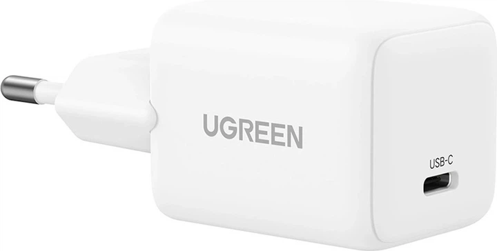 Ładowarka sieciowa Ugreen Nexode N Series X513 30W GaN 1x USB-C + kabel USB-C 1 m White (6941876260133) - obraz 4