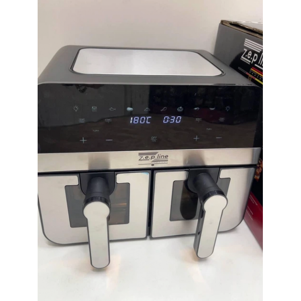 Аэрофритюрница двухкамерная 4200 Вт Zepline 6L+6L с силиконовыми формами ZP00021888 - изображение 5