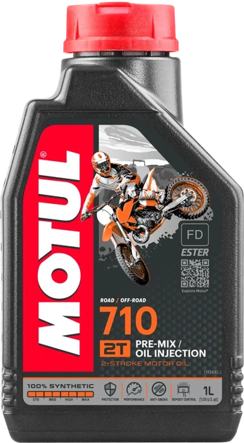 Моторное масло Motul 710 2T 1 л (104034) - Фото 1 Моторное масло Motul 710 2T 1 л (104034) - изображение 1