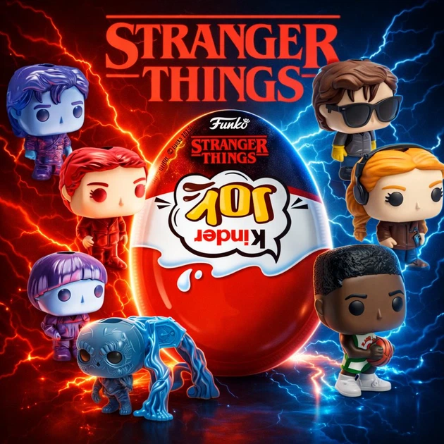 Kinder Joy Funko Pop Stranger Things от Netflix, 7 штук по 20 г