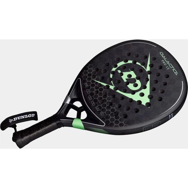 Ракетка для падл-тенниса Dunlop GALACTICA PRO LS 2025 черно-зеленая 10359941 - Фото 4 Ракетка для падл-тенниса Dunlop GALACTICA PRO LS 2025 черно-зеленая 10359941 - изображение 4