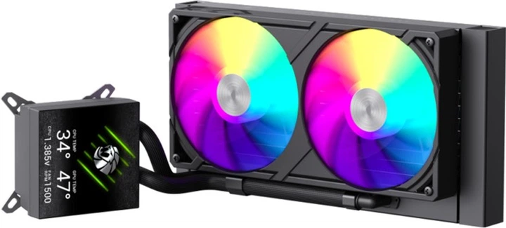 System chłodzenia cieczą GameMax GLACIER 240 LCD BK - Zdjęcie 1 System chłodzenia cieczą GameMax GLACIER 240 LCD BK - obraz 1