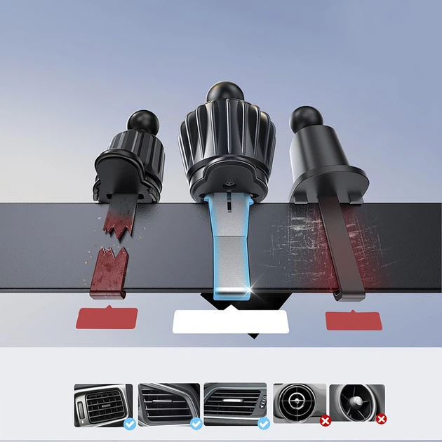 Uchwyt samochodowy do telefonu Joyroom JR-ZS409 15W Black (6956116724153) - obraz 8