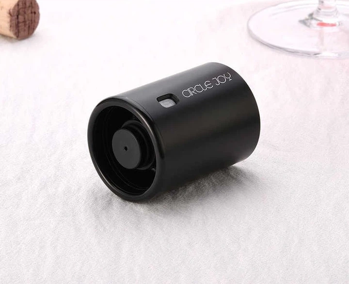 Вакуумна пробка для вина Xiaomi Circle Joy Wine Mini Stopper (CJ-JS04) Black [45317] - зображення 3