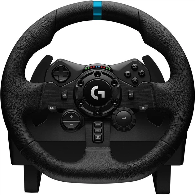 Игровой руль с педалями Logitech G923 Racing Wheel для PS5/PC (941