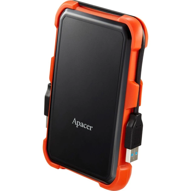 Внешний жесткий диск Apacer AC630 1TB Black/Orange (AP1TBAC630T-1) [107229] - изображение 3