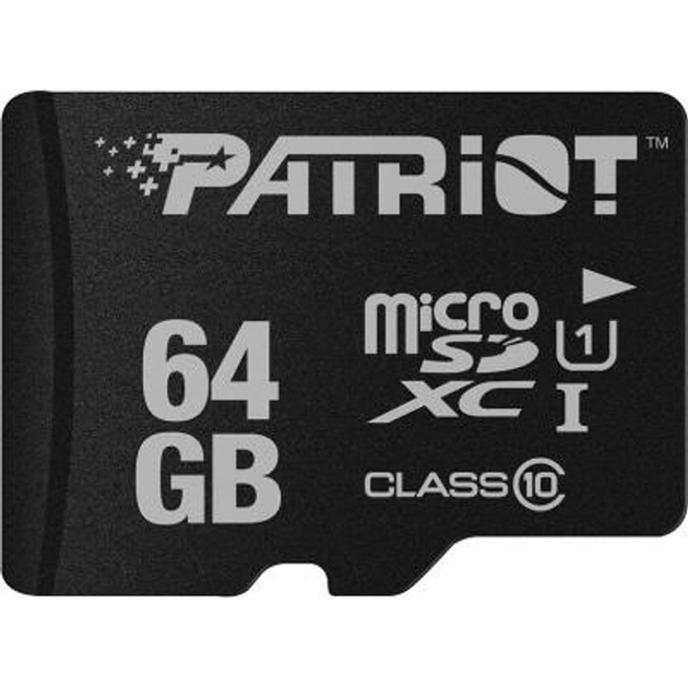 Карта пам'яті Patriot LX microSDHC 64GB UHS-I Class 10 + SD адаптер (PSF64GMCSDXC10) [113849] - зображення 3