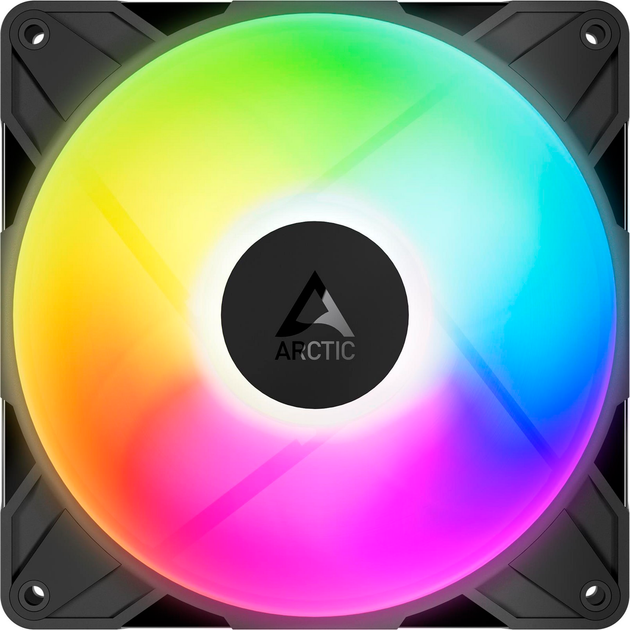 Набір вентиляторів Arctic P14 Pro Reverse ARGB 3 Pack Black (ACFAN00327A) - зображення 3