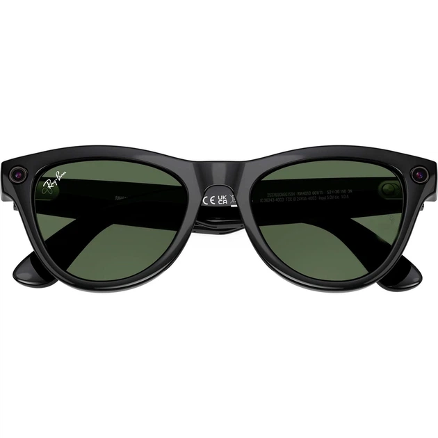 Смарт-очки Ray-Ban Meta Skyler Shiny Black/G-15 Green (RW4010 601/71 52-20) [144157] - изображение 6